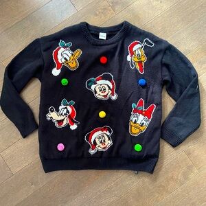 Disney Mickey Mouse and friends light up ugly Christmas sweater size‎ medium